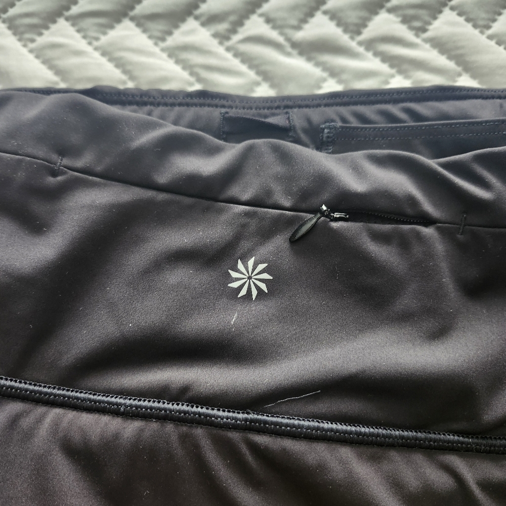 Athleta Swagger Skort Skirt Women's Size XL Black  Stretch Golf Tennis - Picture 7 of 12